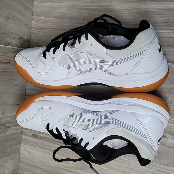 Asics Gel Tennis Volleyball Shoes Mens Size 9.5 Sneakers White Black 1071A068 main image 6